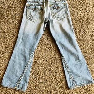 True Religion Straight jeans button flap pockets sz 34x34
